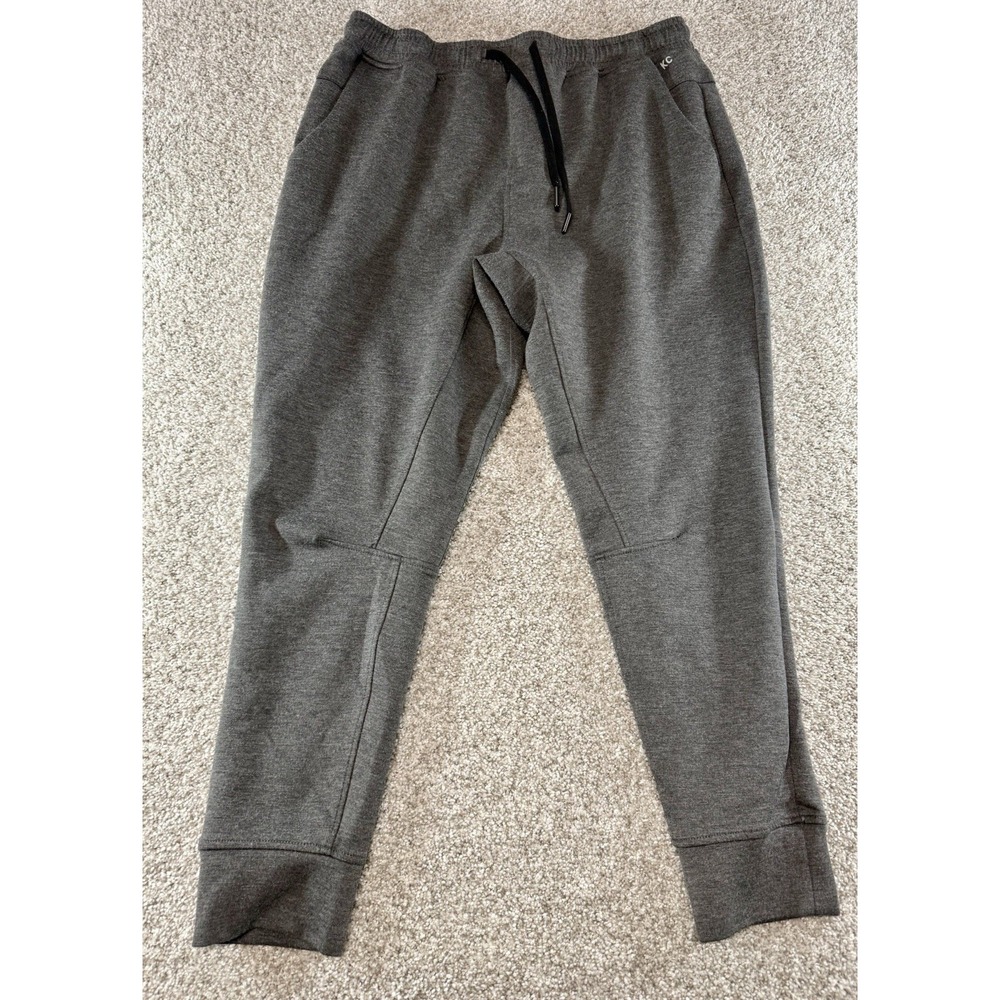 Keneth Cole Active Sweatpants Men's Size  XL Dark Gray Skinny Pants Joggers